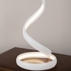 Lampada led da comodino &apos;flame&apos; vivida design ultramoderno bianco