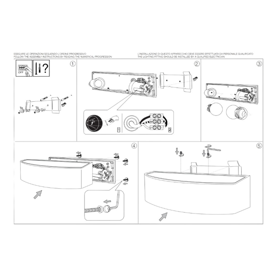 Applique da esterno andromeda ap2 nero rettangolare ip54 ideal lux