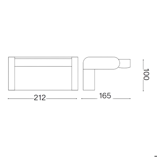 Swipe ap sensor ideal lux applique per esterno con sensore antracite ip54