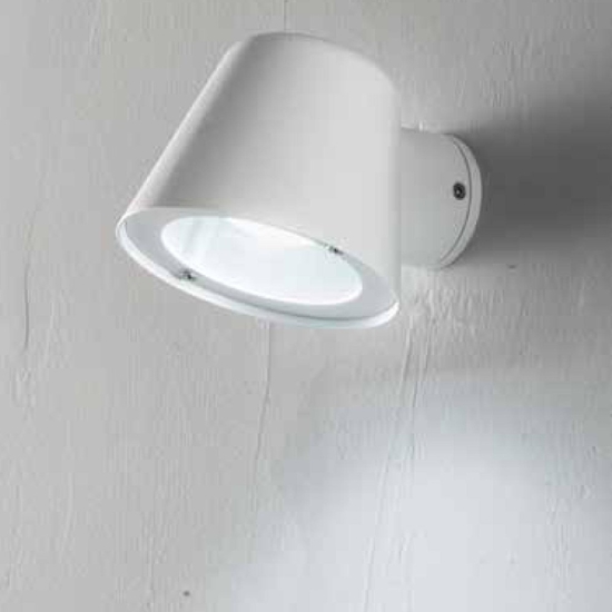 Applique malta ondaluce bianco da esterno luce mono emissione ip44