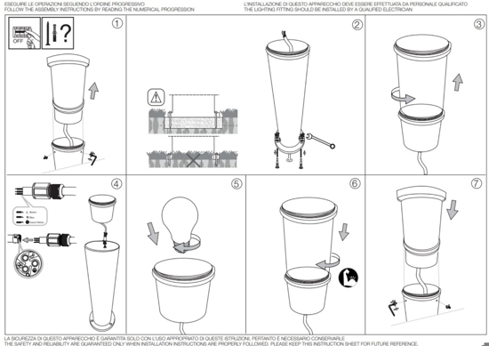 Tronco pt1 h60 lampioncino antracite da giardino ip65 per esterni