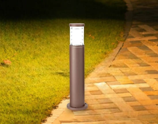 Tronco pt1 h60 lampione marrone da giardino ip65 ideal lux