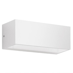 Applique da esterno falco led 4000k 12w abs bianco biemissione ip65