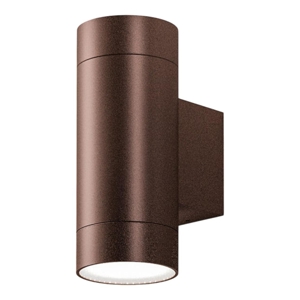 Applique per esterno modero cilindro marrone gea luce