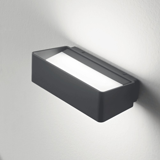 Gea luce applique da esterno antracite 13w 4000k