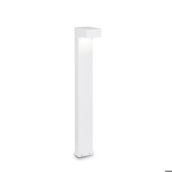 Ideal lux sirio pt2 lampione da giardino 80cm bianco moderno ip44