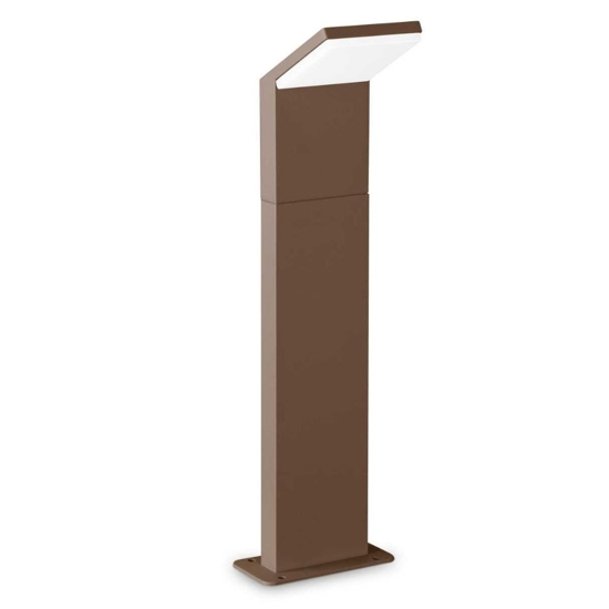 Style pt h050 4000k ideal lux lampione da giardino marrone