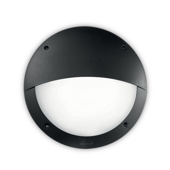 Polar-2 ap1 applique per esterno rotonda nero ip66 ideal lux