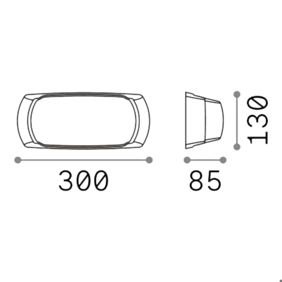 Felix-2 ap1 ideal lux applique per esterno ip66 bianco