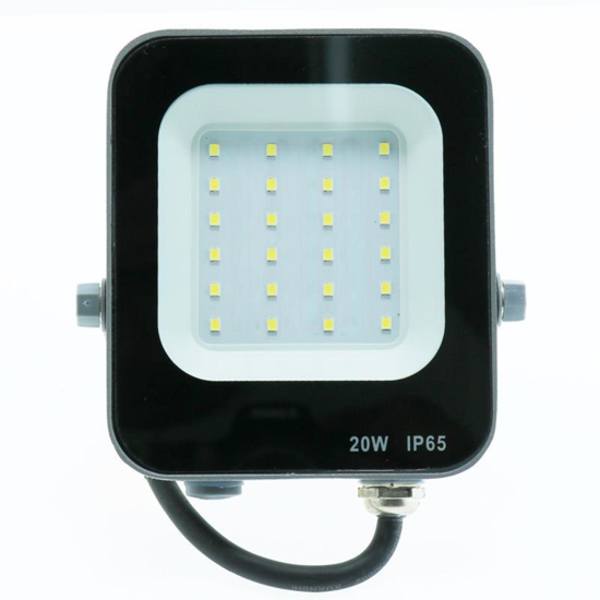 Faro proiettore per esterni 20w 6000k dimmerabile ip65 orientabile