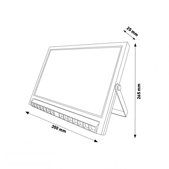 Faro da esterno a luce solare 2w luce tricolor con sensore crepuscolare ip54