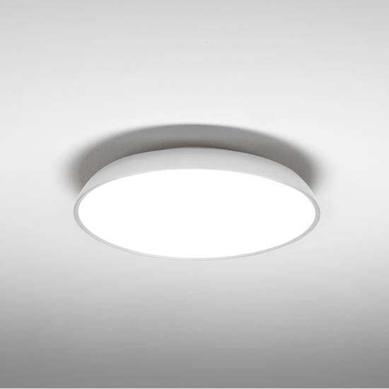 Vivida pinco plafoniera rotonda bianca led 40w 3000k 4000k dimmerabile