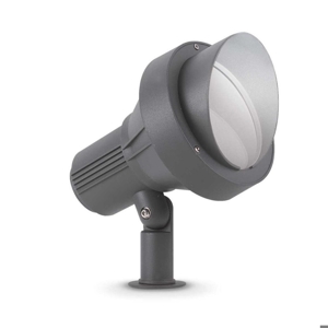 Ideal lux terra pr1 big faretto da terra con picchetto per giardino ip65 antracite