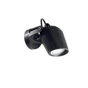 Elio ideal lux faretto da esterno nero a parete soffitto orientabile 3,5w 4000k ip66