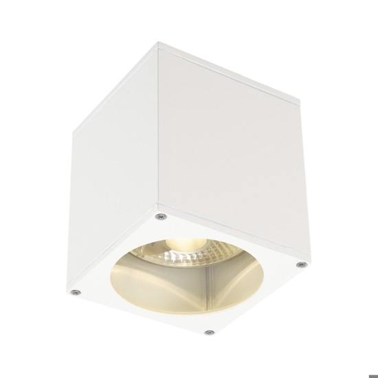 Cubo faretto gu10 soffitto illuminazione da esterno ip44 bianco