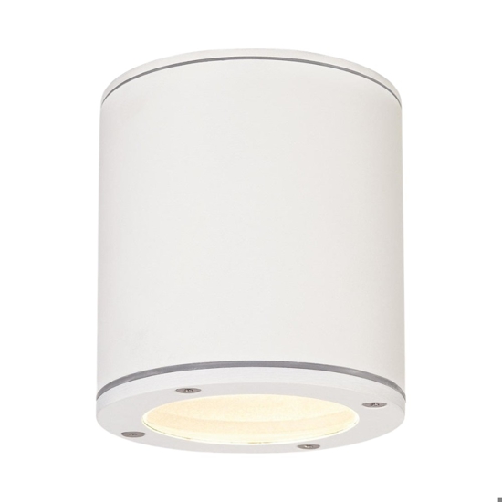 Faretti esterno ip44 lampadina gx53 cilindro metallo bianco alta qualit&agrave;