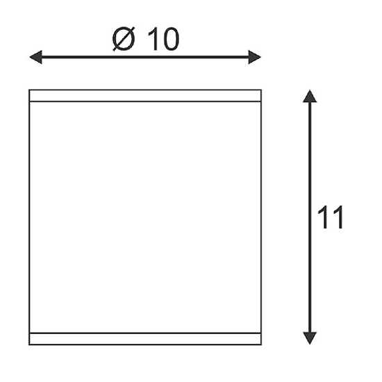 Faretto da tetto soffitto gu10 cilindro ip44 antracite per esterno 220v