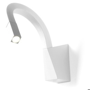 Applique per comodino bianco 3000k orientabile da lettura linea light snake