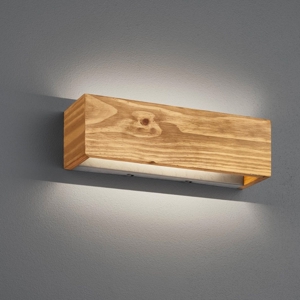 Applique di legno rettangolare led dimmerabile 13,5w 3000k