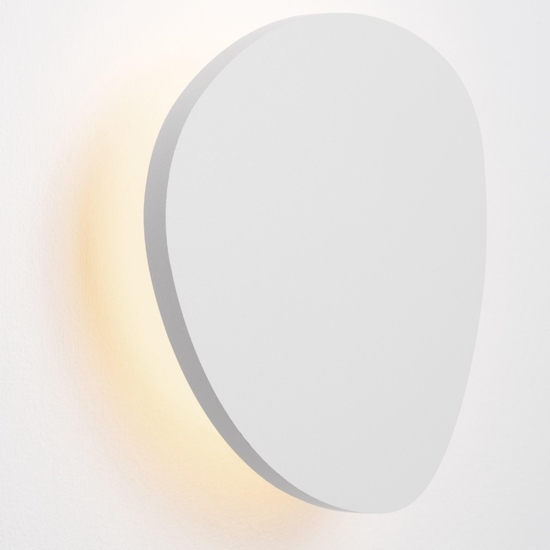 Applique sagomato da parete bianco design moderno led 6w 3000k