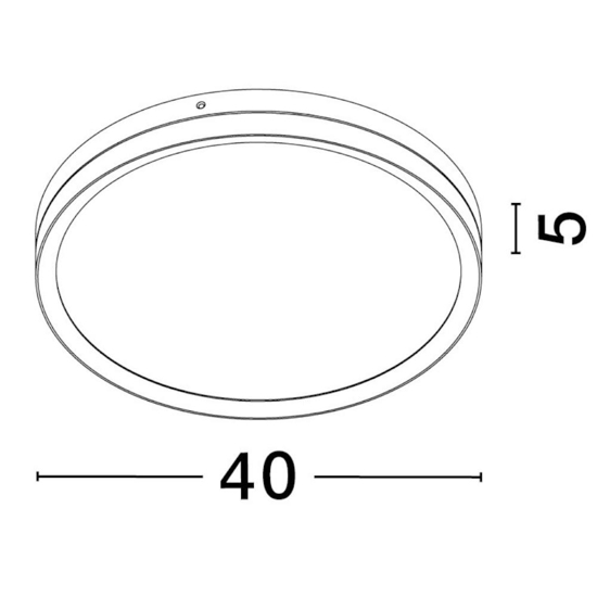 Plafoniera nero oro rotonda 40cm led 31w 3000k