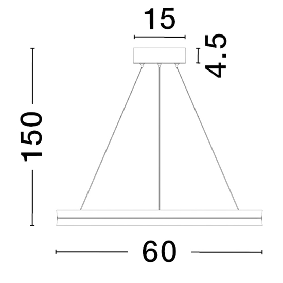 Lampadario per camera da letto cerchio nero oro 33w 3000k dimmerabile