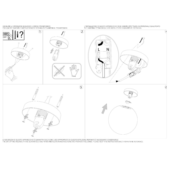 Ideal lux mapa ap1 d15 applique da comodino camera da letto