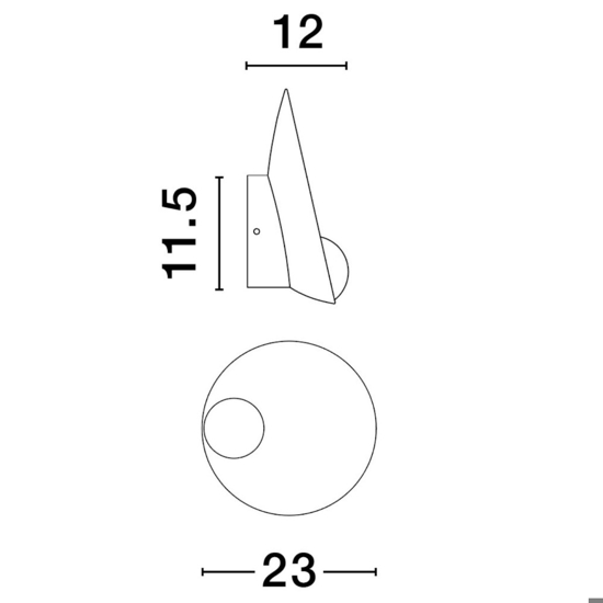 Applique bianco per camera da letto design moderna