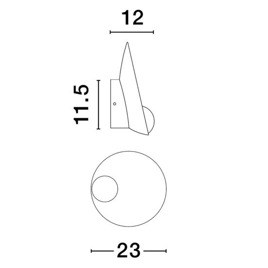 Applique nero design per comodino camera da letto moderna