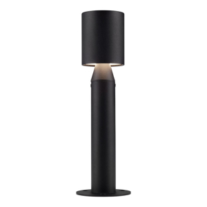 Lampione basso da giardino nero design moderno led 6w 3000k