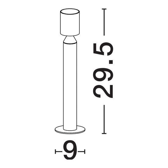 Lampione basso da giardino nero design moderno led 6w 3000k