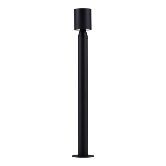 Lampione paletto da giardino nero design moderno led 6w 3000k