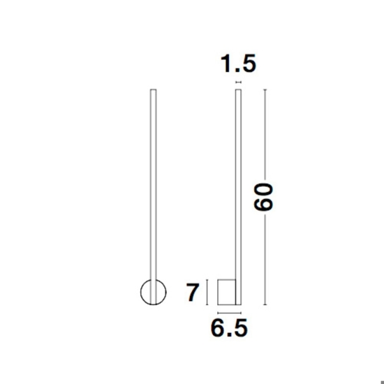 Applique per comodini camera da letto nero 10w 3000k