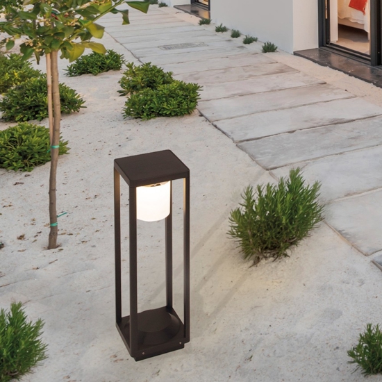 Lampioncino solare portatie da giardino per esterno led 3000k moderno