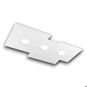 Top light plate plafoniera per cucina moderna squadrata bianca