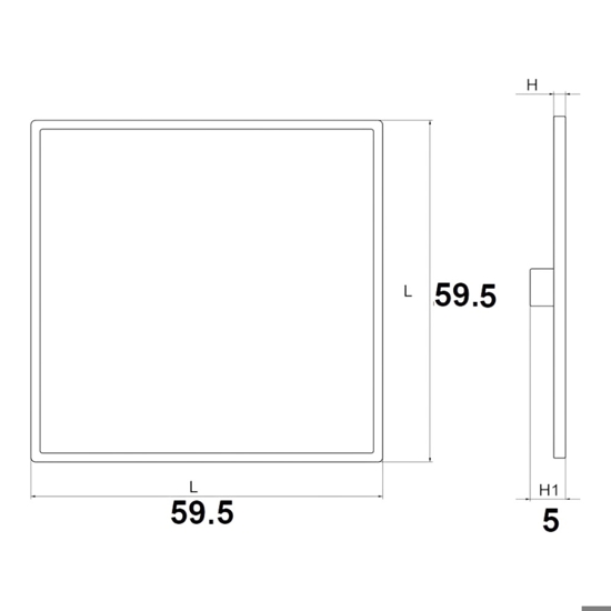 Pannello led 60x60 40w 4000k plafoniera per ufficio