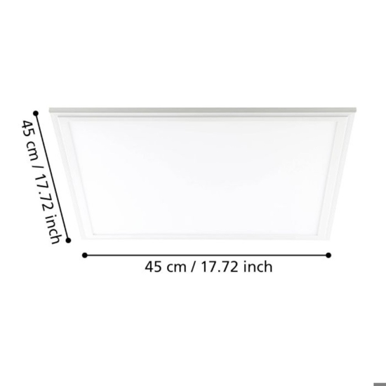 Pannello led 45x45 21w 4000k plafoniera quadrata