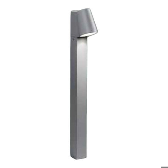 Paletto da giardino lampione owen silver moderno led 6w 4000k ip44