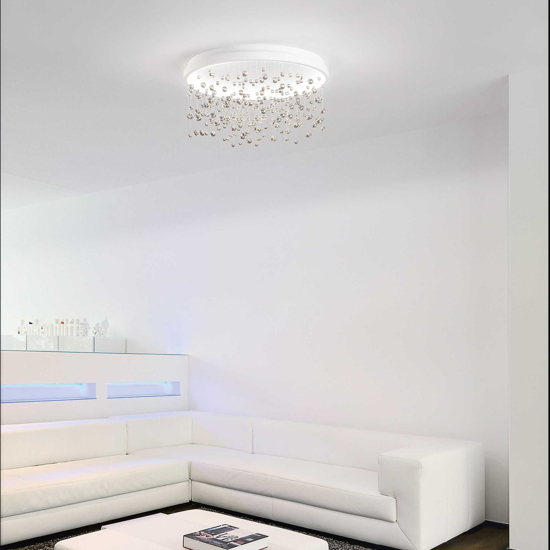 Grande plafoniera led armony pl d75 77w 3000k 75cm