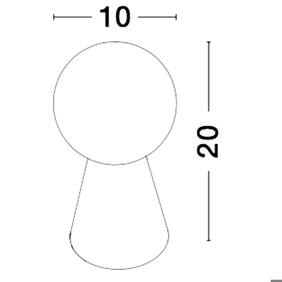 Abatjour di cemento per comodino camera da letto moderna