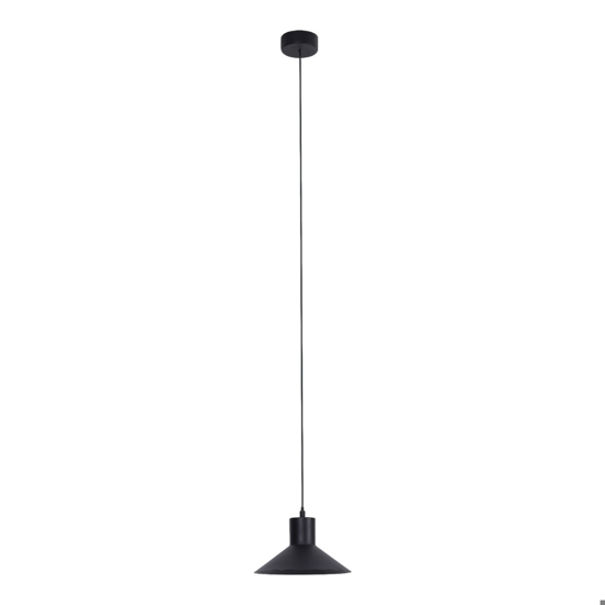 Lampada a sospensione per isola cucina led 6w 3000k cono nero