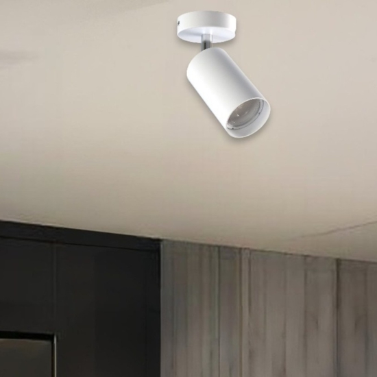 Applique bianco per comodino camera da letto orientabile