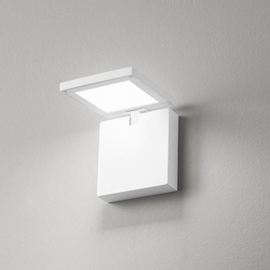 Applique da comodino bianco accensione apertura orientabile led 10w 3000k perenz secret