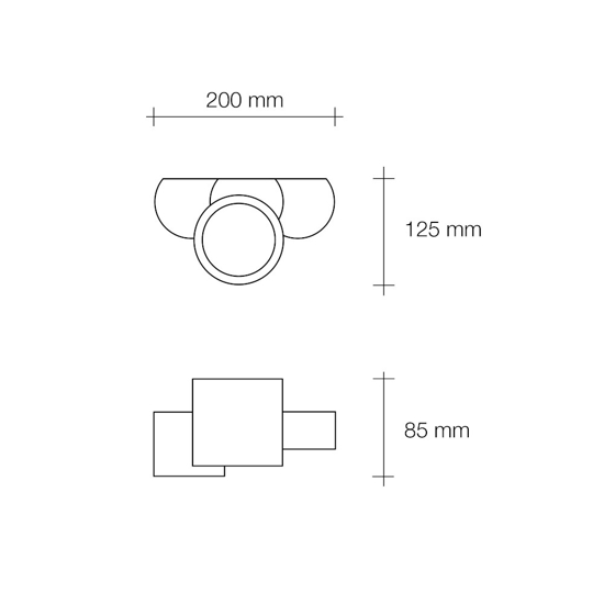 Applique di gesso bianco per chia sforzin pitturabile