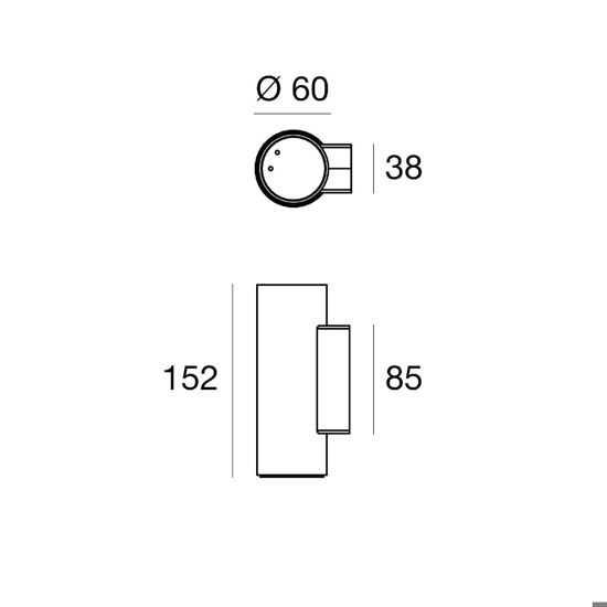 Birba linea light applique camera da letto metallo oro elegante