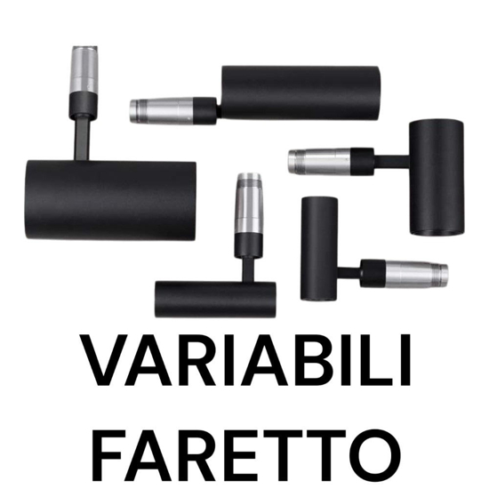 Faretto spoty da incasso  8w 3000k cri90 nero orientabile