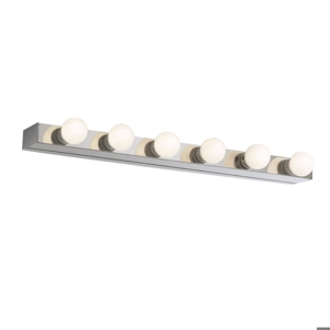 Ideal lux prive ap6 applique bagni cromato luce per specchio