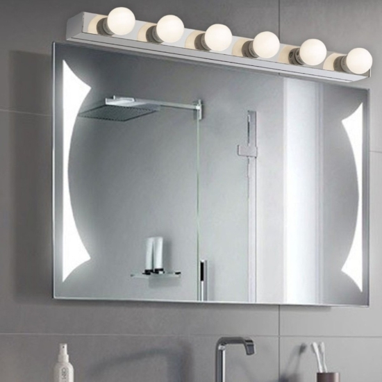 Ideal lux prive ap6 applique bagni cromato luce per specchio