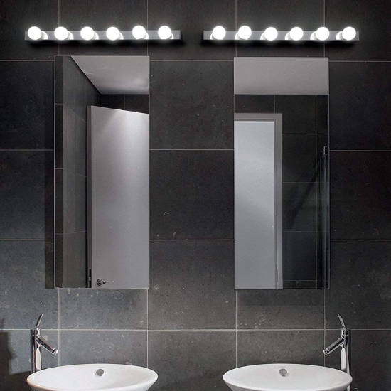 Ideal lux prive ap6 applique bagni cromato luce per specchio