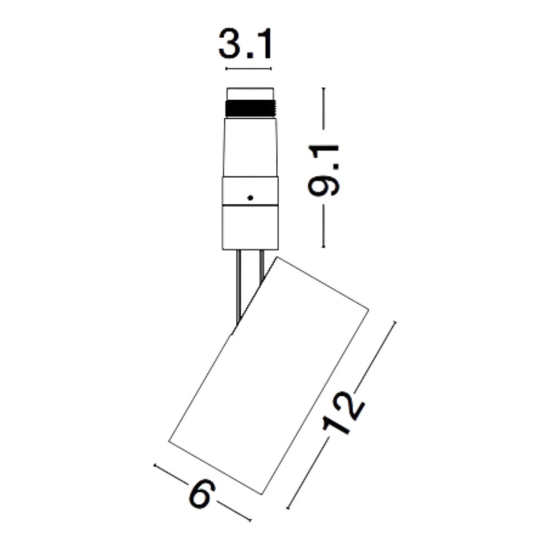 Faretto spoty bianco  15w 3000k da incasso orientabile cri90